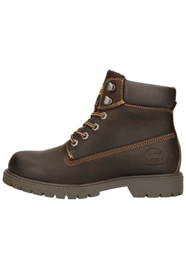 Dockers Stiefelette Leder Schoko Warmfutter