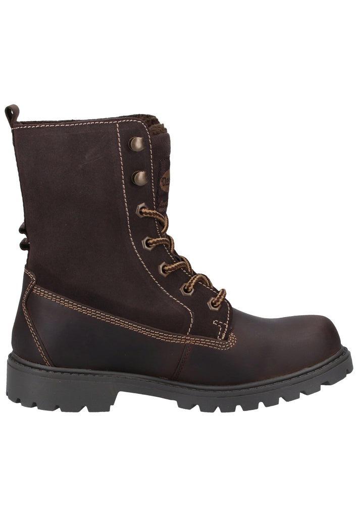 Dockers Stiefelette Leder Schoko Warmfutter