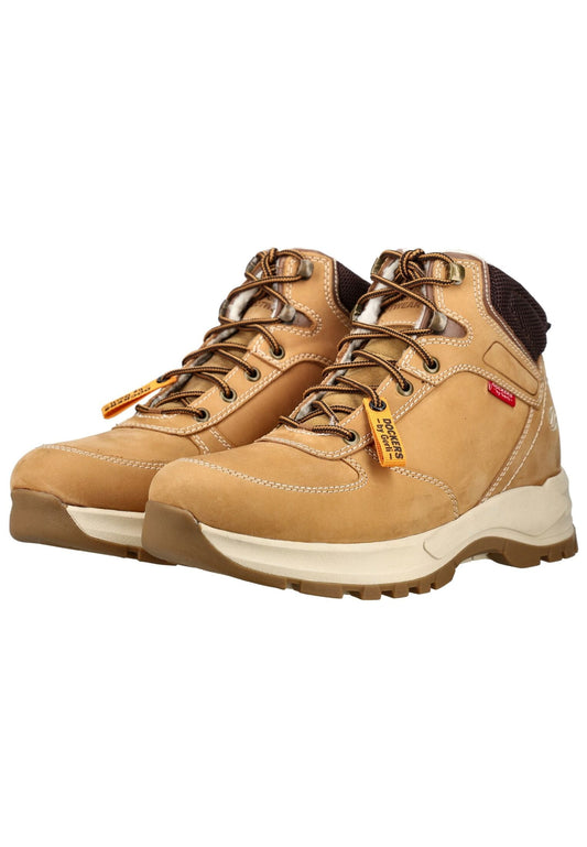 Dockers Stiefelette Leder Schoko Warmfutter