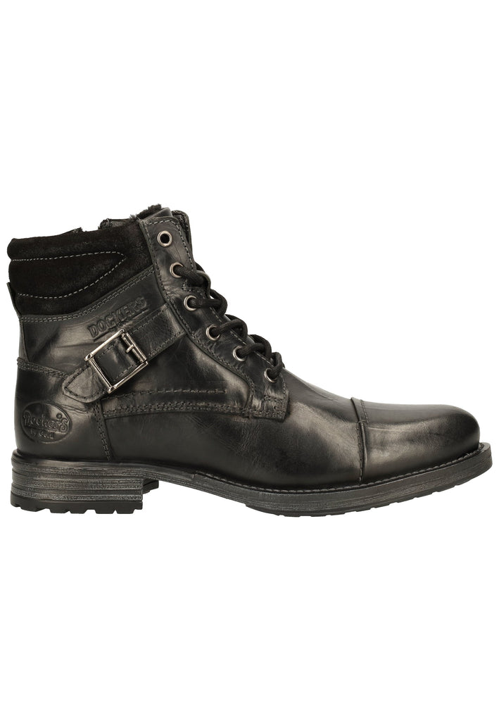 Dockers Stiefelette Leder Schwarz