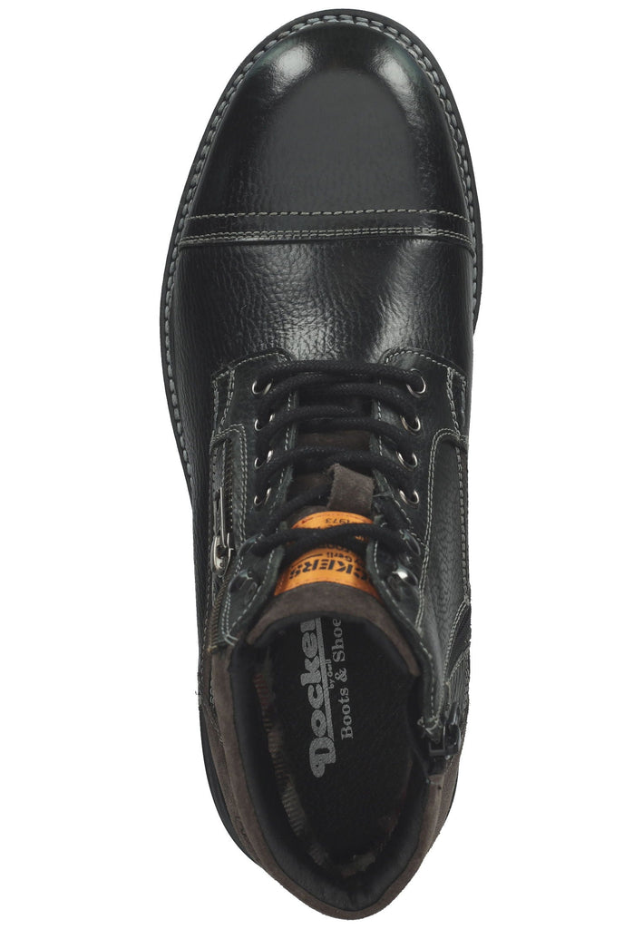 Dockers Stiefelette Leder Schwarz