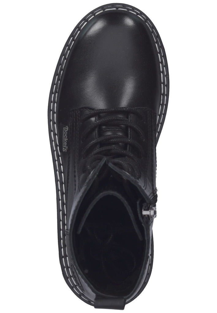 Dockers Stiefelette Leder Schwarz