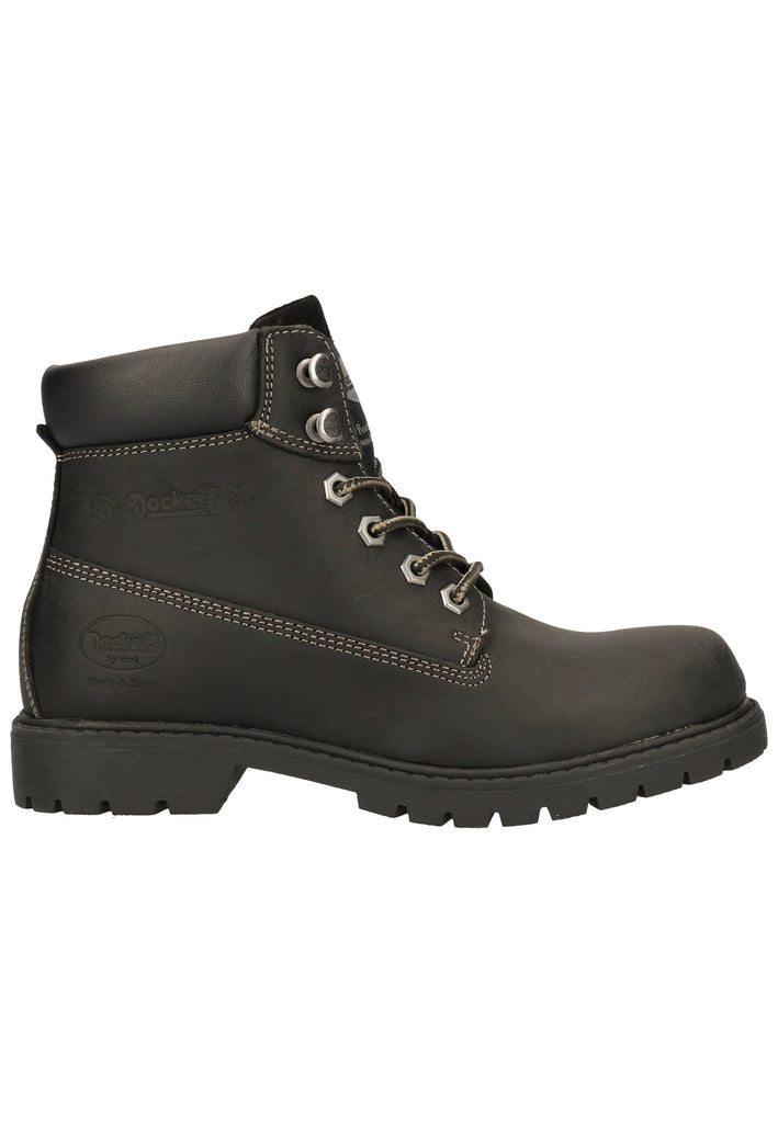 Dockers Stiefelette Leder Schwarz
