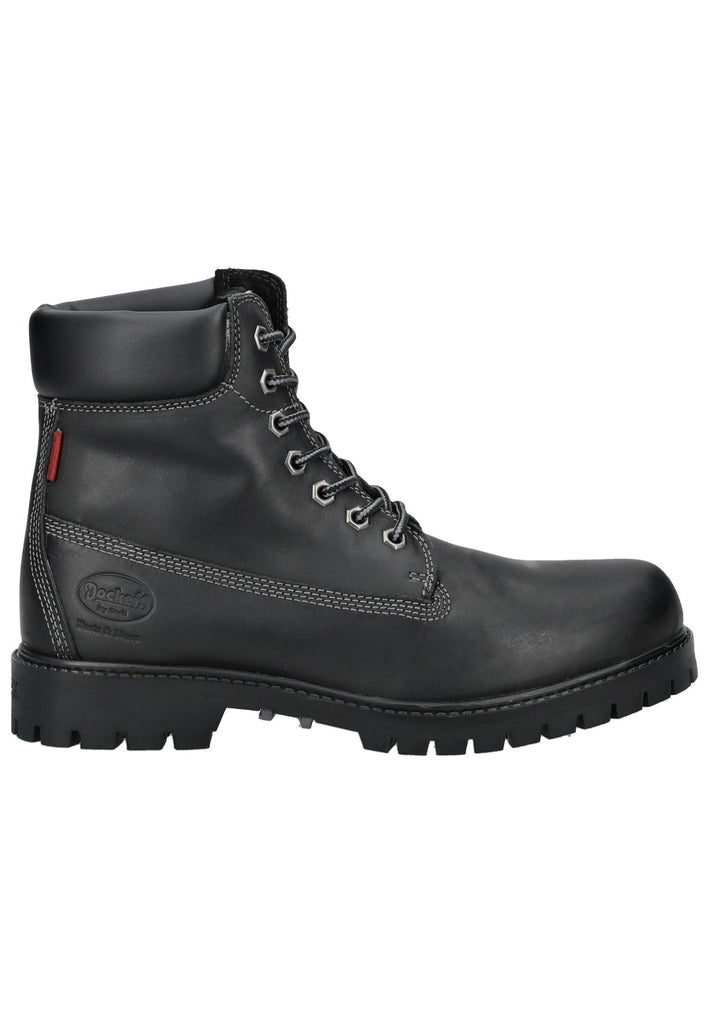 Dockers Stiefelette Leder Schwarz Warmfutter