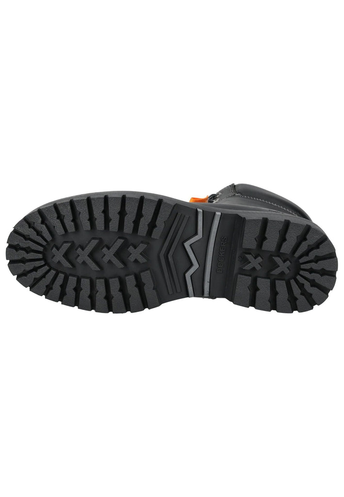 Dockers Stiefelette Leder Schwarz Warmfutter