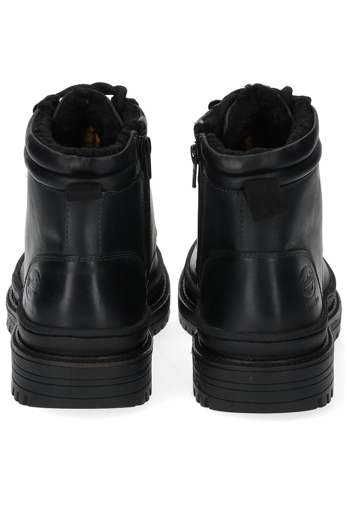 Dockers Stiefelette Leder Schwarz Warmfutter