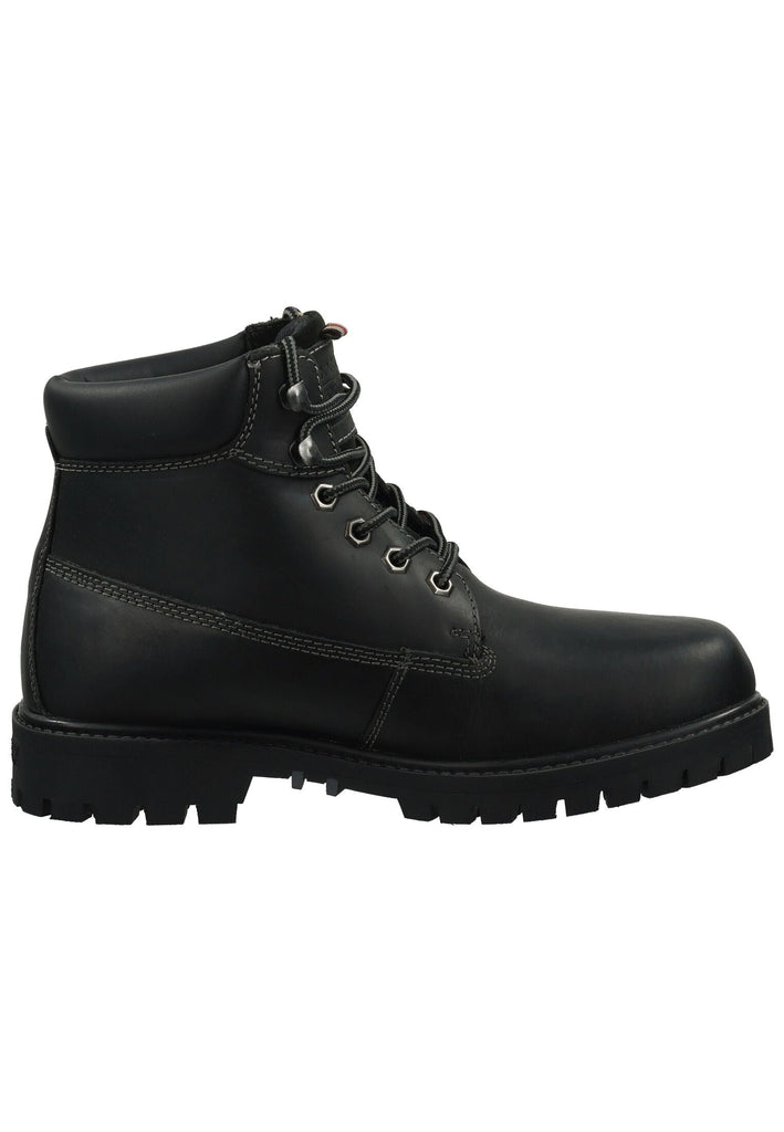 Dockers Stiefelette Leder Schwarz Warmfutter