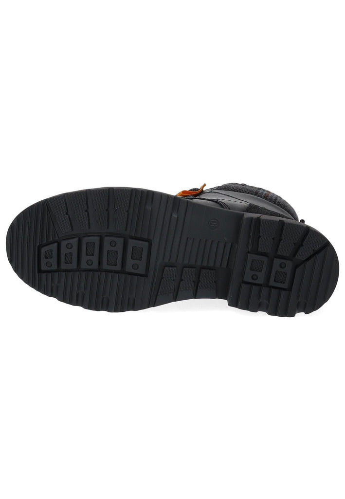 Dockers Stiefelette Leder Schwarz Warmfutter