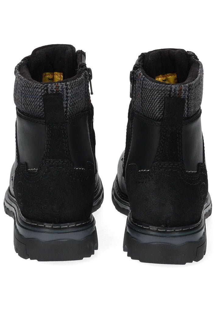 Dockers Stiefelette Leder Schwarz Warmfutter