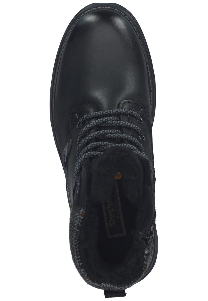 Dockers Stiefelette Leder Schwarz Warmfutter