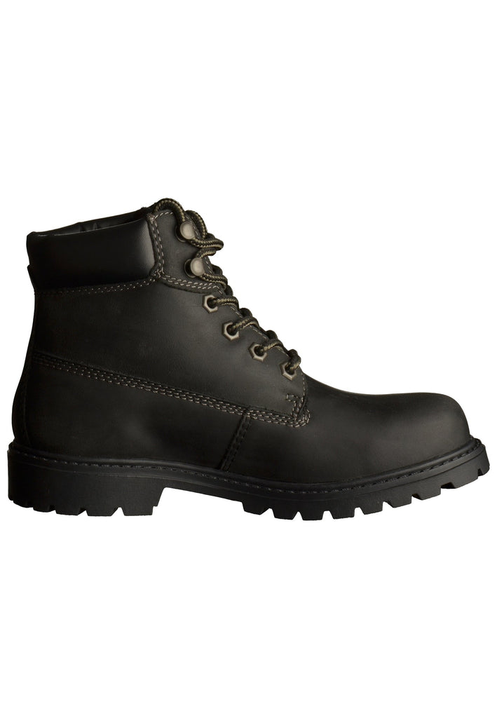 Dockers Stiefelette Leder Schwarz Warmfutter