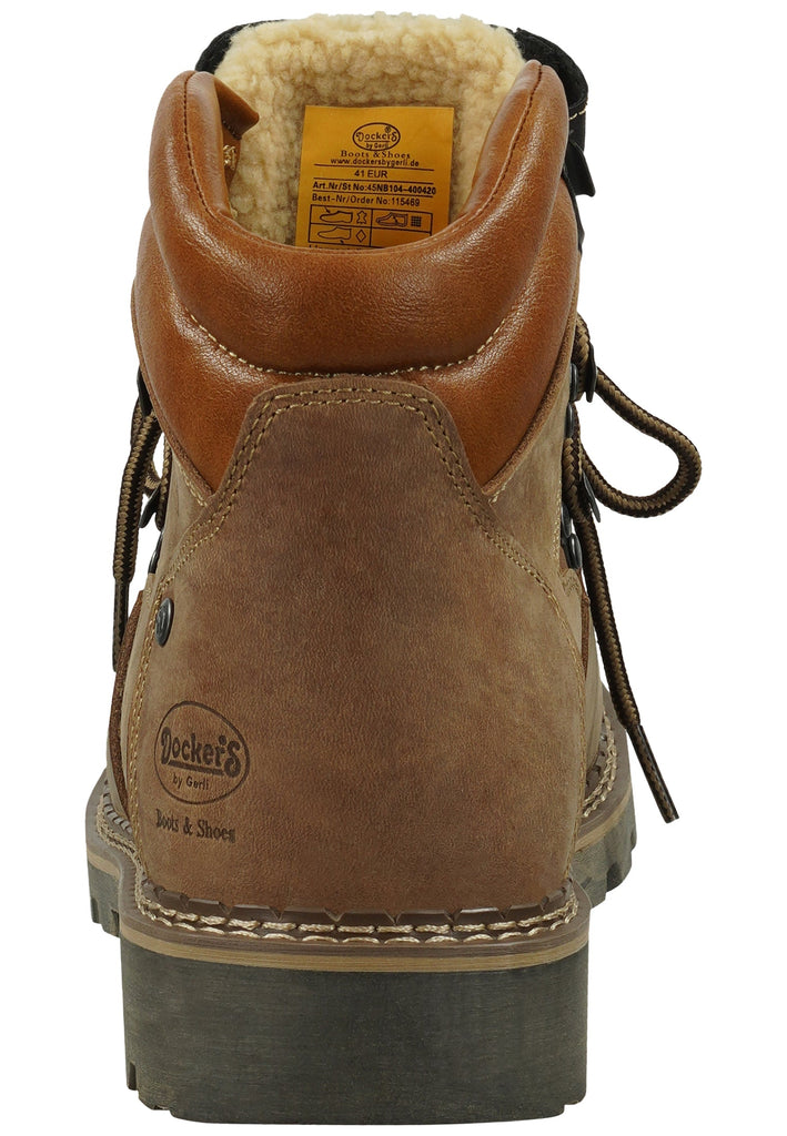Dockers Stiefelette Leder Stone Warmfutter