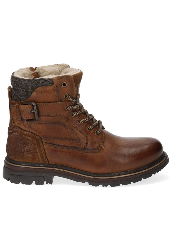 Dockers Stiefelette Leder Tan Warmfutter