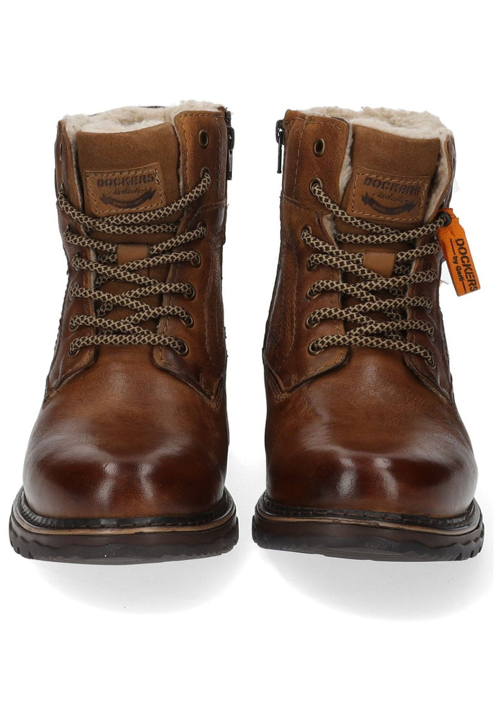 Dockers Stiefelette Leder Tan Warmfutter