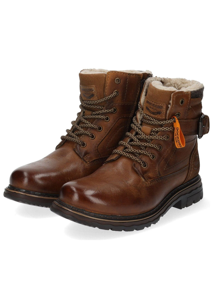 Dockers Stiefelette Leder Tan Warmfutter