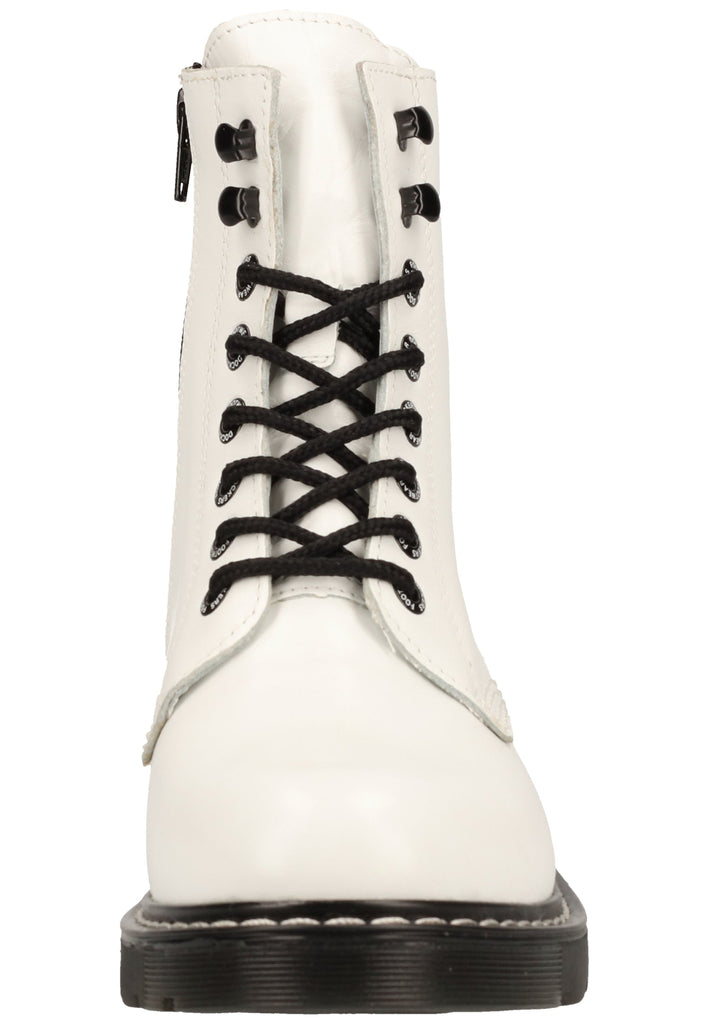 Dockers Stiefelette Leder Weiß/Schwarz