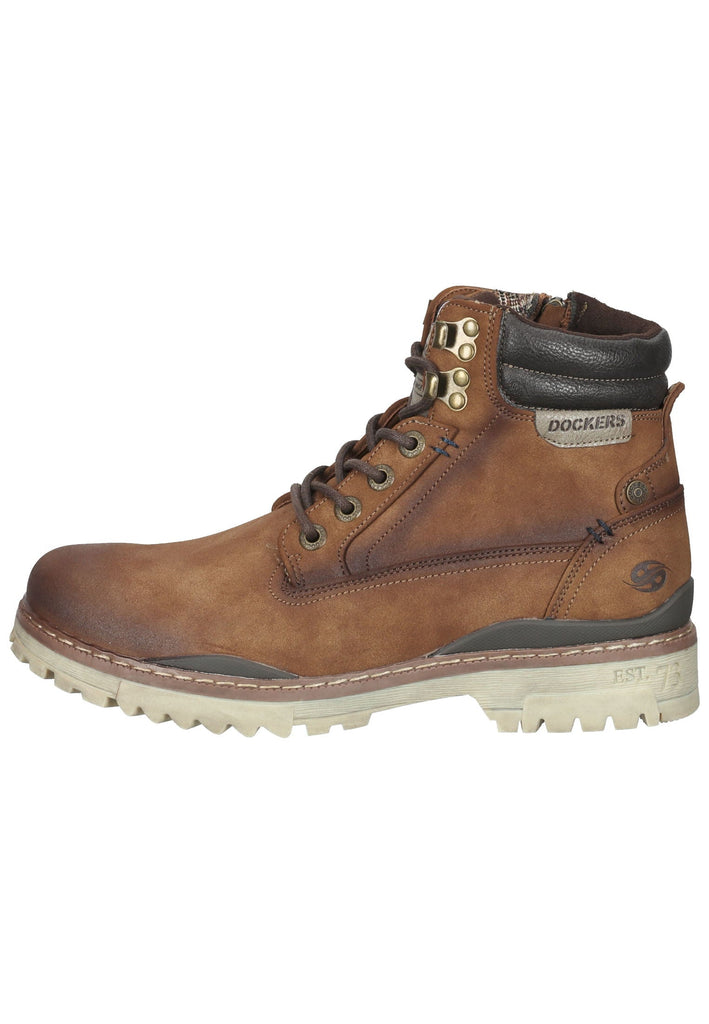 Dockers Stiefelette Lederimitat Braun