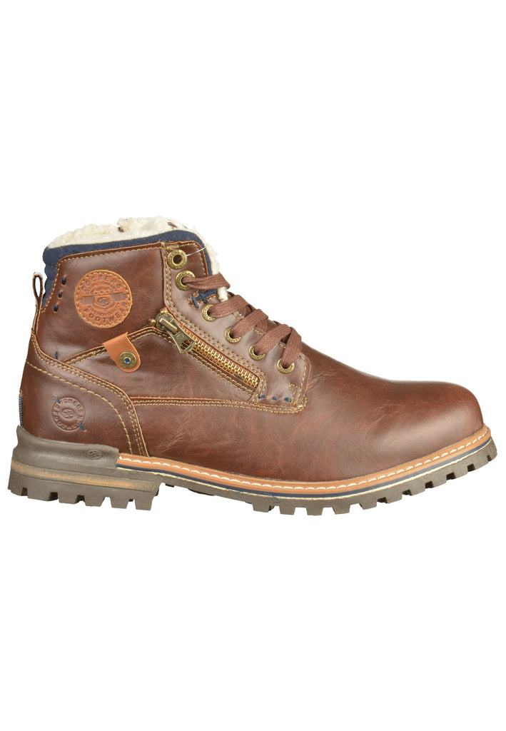 Dockers Stiefelette Lederimitat Braun