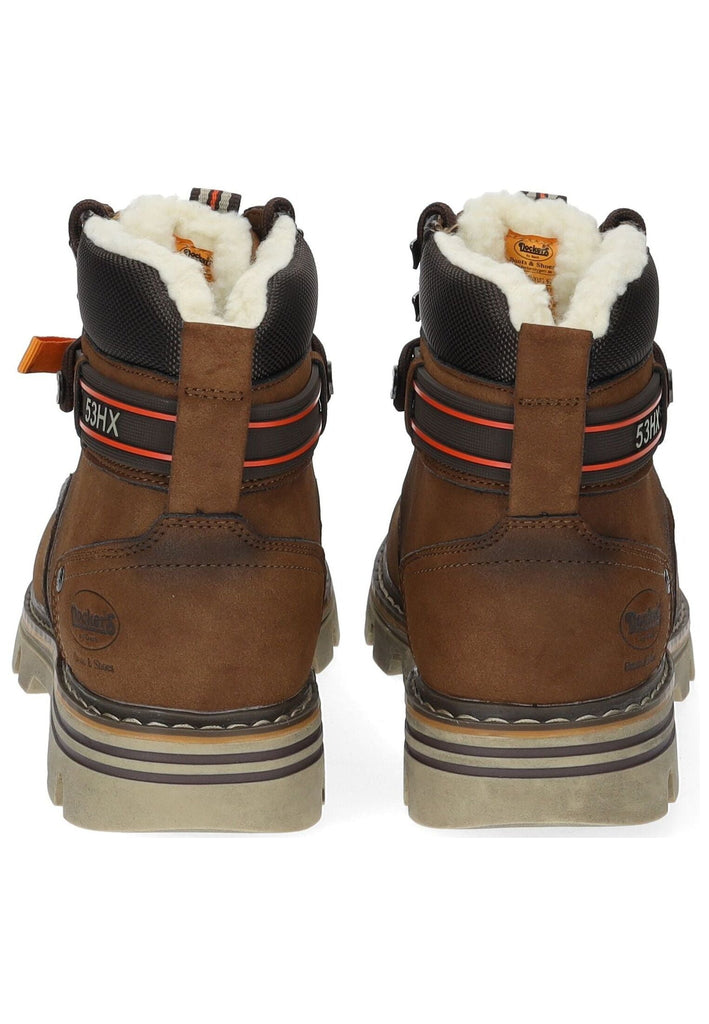 Dockers Stiefelette Lederimitat Braun Warmfutter