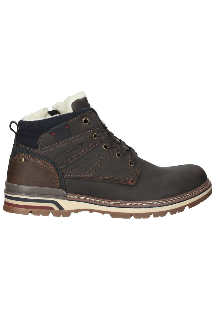 Dockers Stiefelette Lederimitat Braun Warmfutter