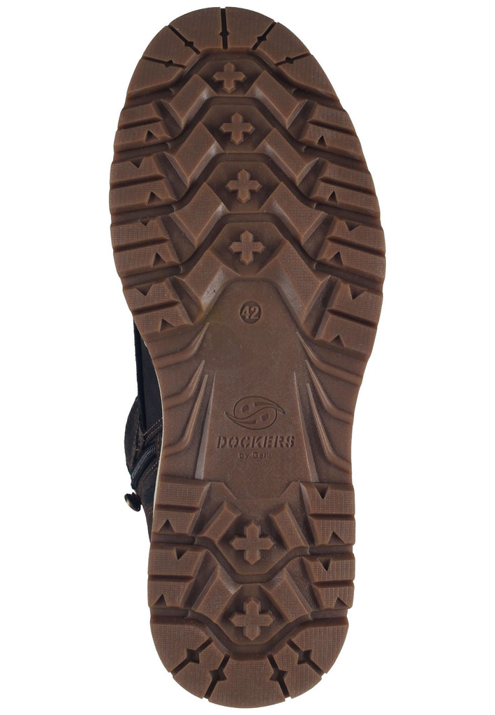 Dockers Stiefelette Lederimitat Braun Warmfutter