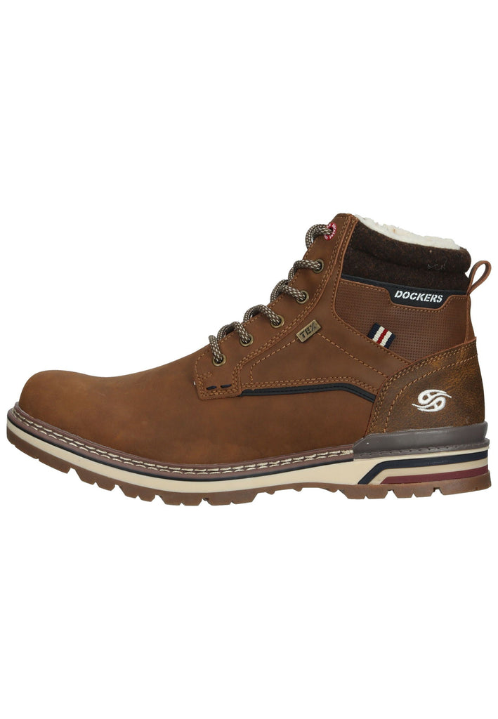 Dockers Stiefelette Lederimitat Cognac