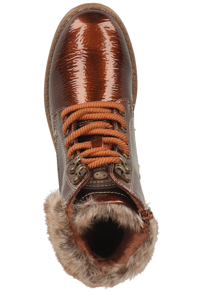 Dockers Stiefelette Lederimitat Cognac