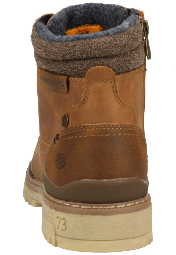 Dockers Stiefelette Lederimitat Cognac