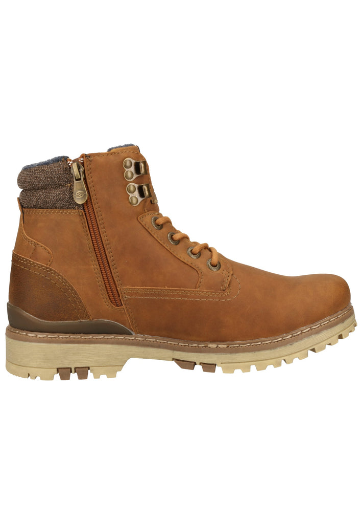 Dockers Stiefelette Lederimitat Cognac