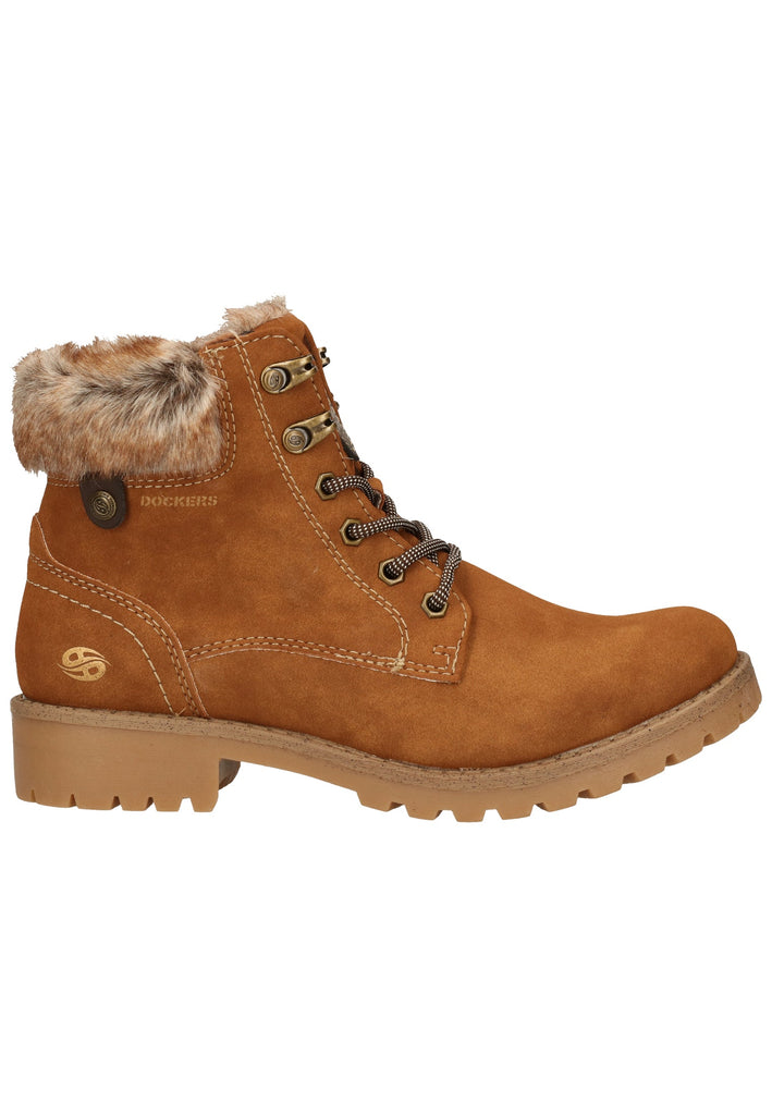 Dockers Stiefelette Lederimitat Cognac