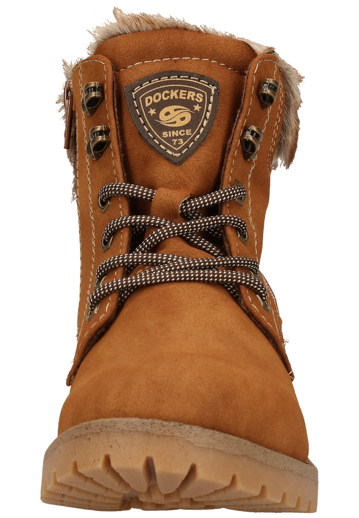 Dockers Stiefelette Lederimitat Cognac