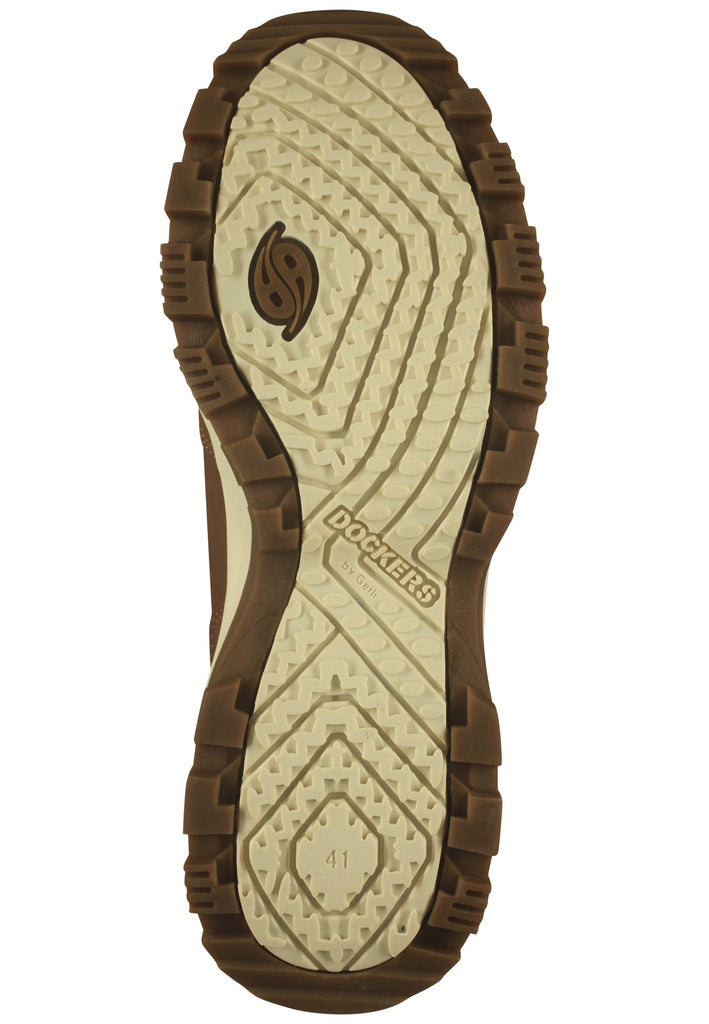 Dockers Stiefelette Lederimitat Cognac Warmfutter
