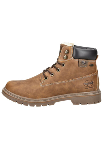 Dockers Stiefelette Lederimitat Cognac Warmfutter