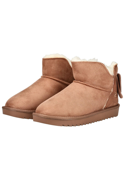 Dockers Stiefelette Lederimitat Cognac Warmfutter
