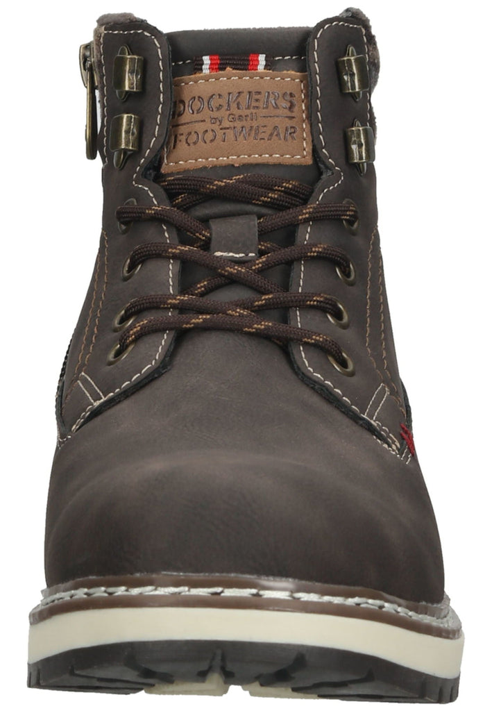Dockers Stiefelette Lederimitat Dunkelbraun