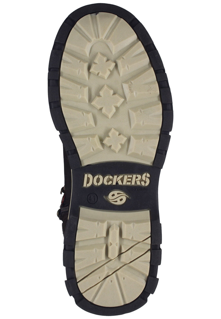 Dockers Stiefelette Lederimitat Dunkelbraun