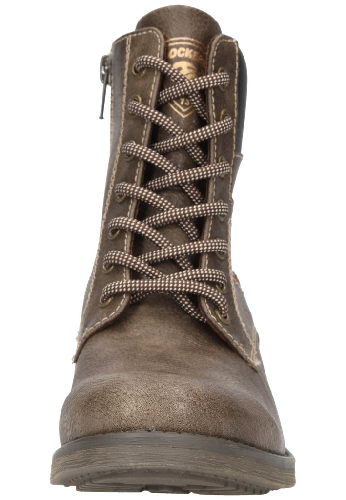 Dockers Stiefelette Lederimitat Dunkelbraun