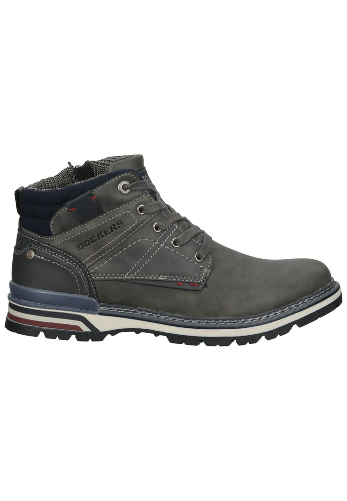 Dockers Stiefelette Lederimitat Dunkelgrau