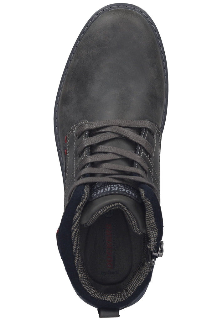 Dockers Stiefelette Lederimitat Dunkelgrau