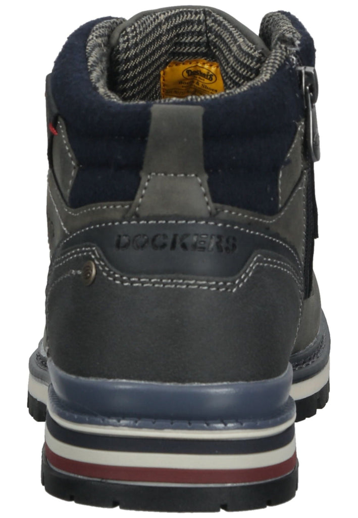 Dockers Stiefelette Lederimitat Dunkelgrau