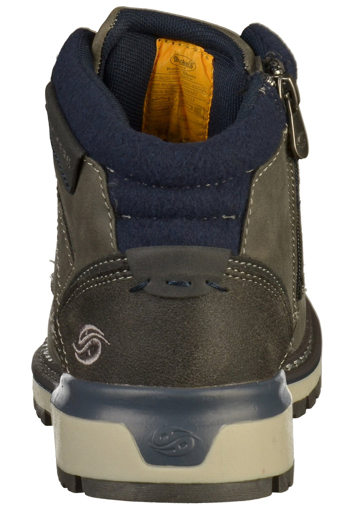 Dockers Stiefelette Lederimitat Dunkelgrau