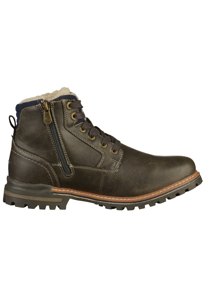 Dockers Stiefelette Lederimitat Dunkelgrau