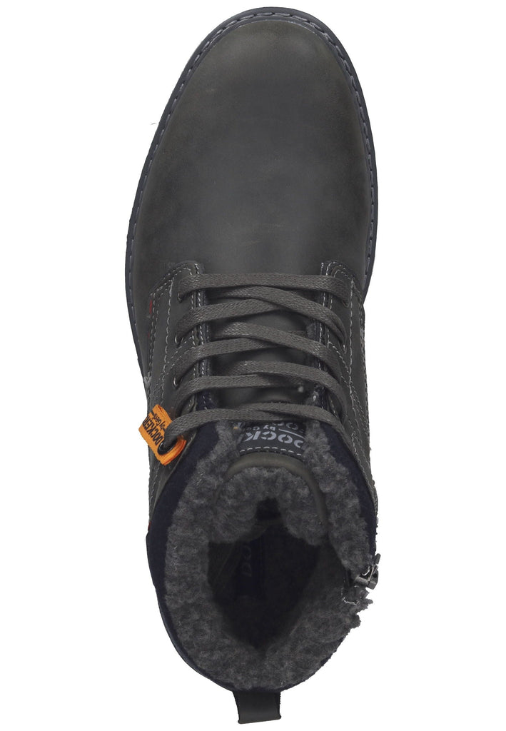 Dockers Stiefelette Lederimitat Dunkelgrau Warmfutter