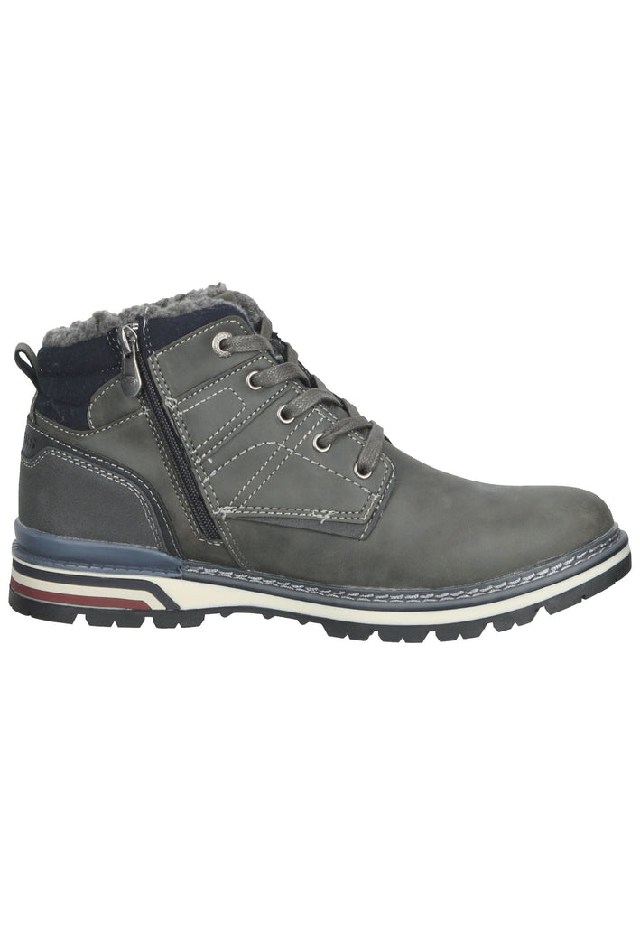 Dockers Stiefelette Lederimitat Dunkelgrau Warmfutter
