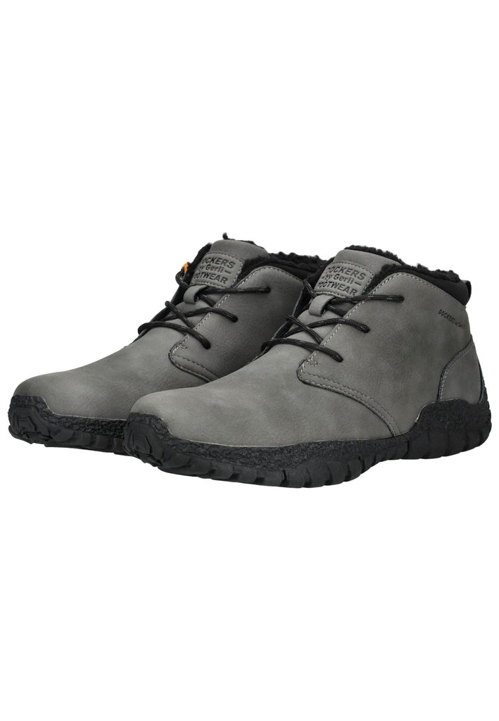 Dockers Stiefelette Lederimitat Dunkelgrau Warmfutter