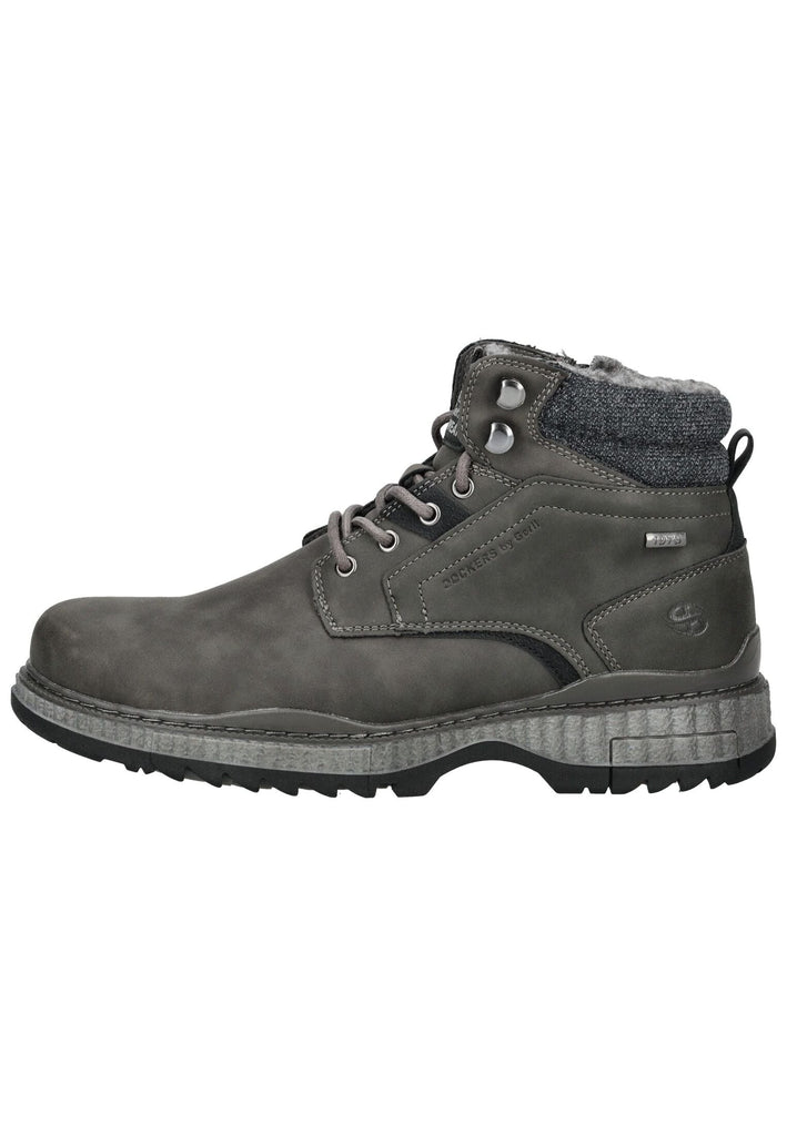 Dockers Stiefelette Lederimitat Dunkelgrau Warmfutter