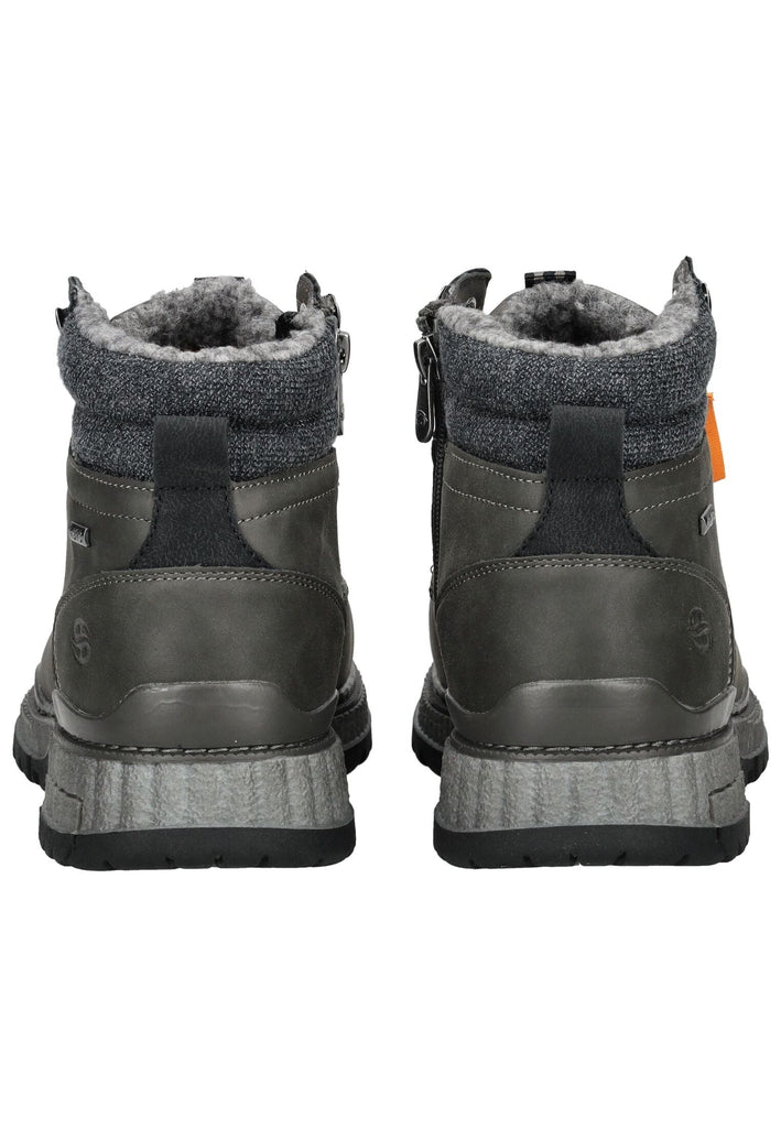 Dockers Stiefelette Lederimitat Dunkelgrau Warmfutter
