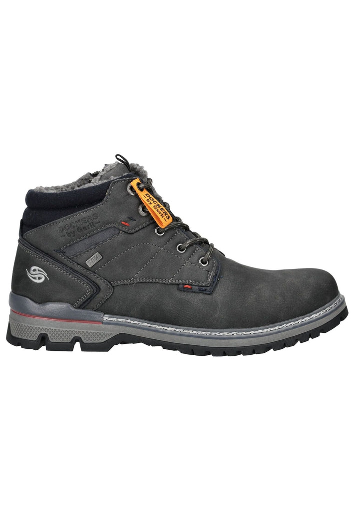 Dockers Stiefelette Lederimitat Dunkelgrau Warmfutter