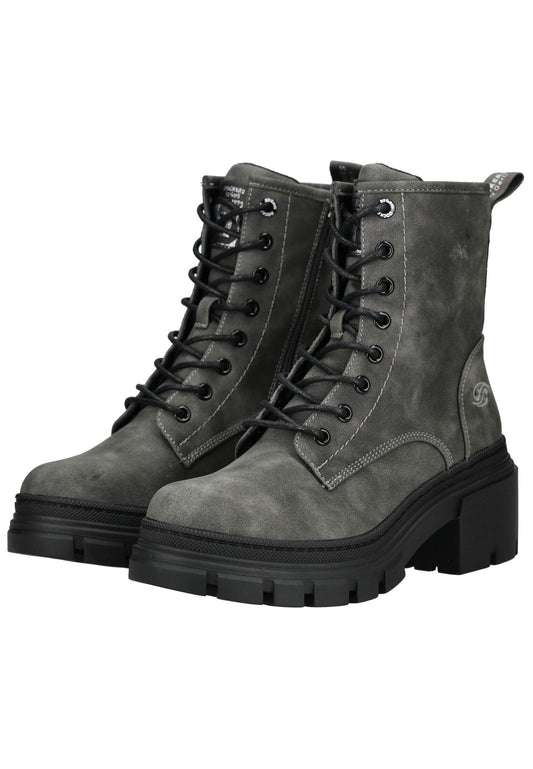 Dockers Stiefelette Lederimitat Dunkelgrau Warmfutter