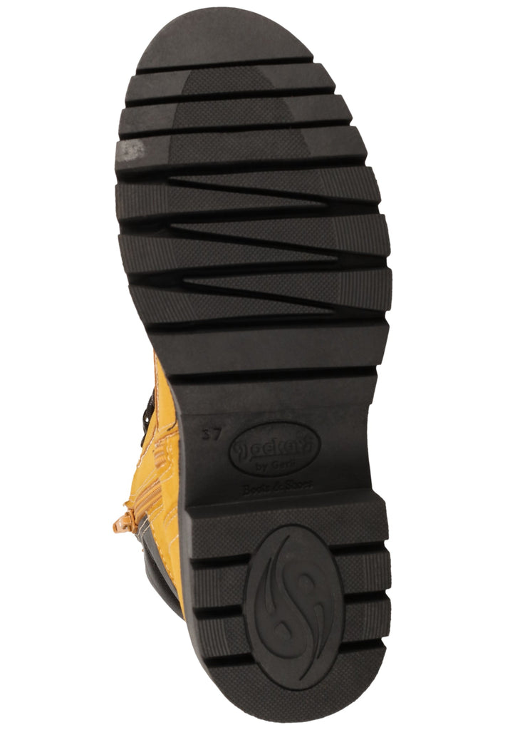 Dockers Stiefelette Lederimitat Gelb